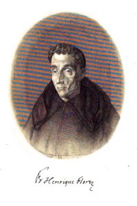 Retrato del P. Enrique Flórez que grabó Manuel Salvador Carmona